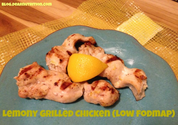 lemony chicken low fodmap